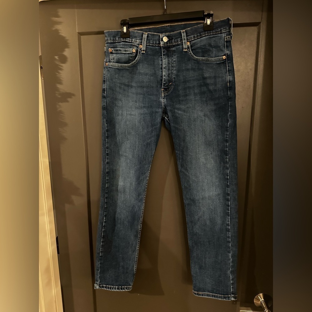 Levi's Dark Blue Straight Jeans 502 32x30